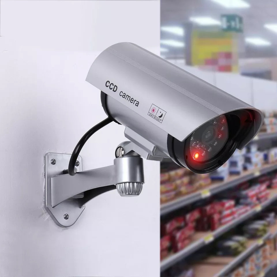 Camera falsa de supraveghere cu LED rosu